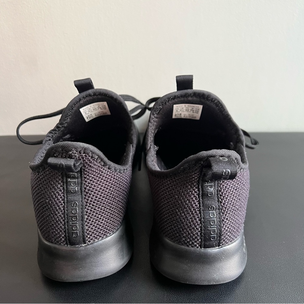 Adidas Black Knit Sneakers with Pink Stripe Accent - Picture 3 of 8